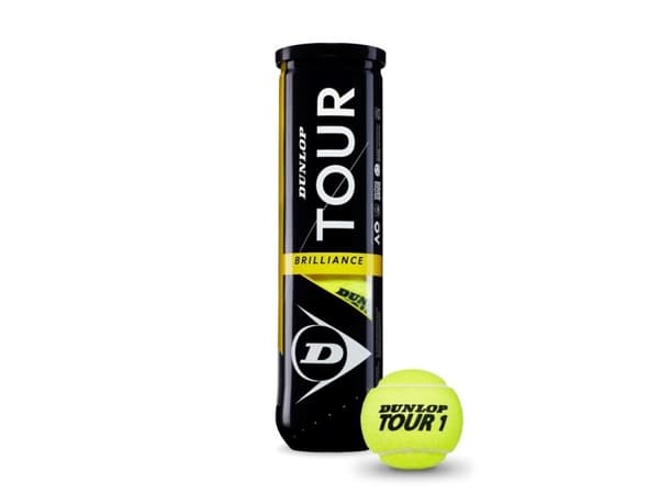 Dunlop Tennis balls Dunlop TOUR BRILLIANCE UpperMid 4-tube ITF