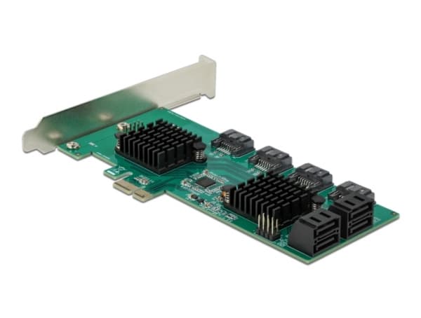 Delock - Lagringskontroller - SATA 6 Gb/s - lav profil - PCIe 2.0 x1