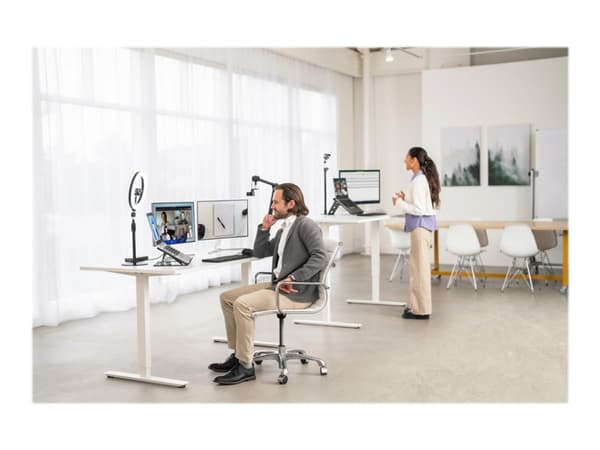Kensington A1010 - Ställ - teleskopisk - för mikrofon/webbkamera/ljus - 3/8" skruvfäste - skrivbord - för Kensington ProVC Bundle