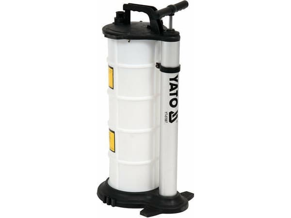 Yato YT-07087, Käsikäyttöinen öljynvaihtopumppu, 9 L, 5 mm, 6 mm, 1 koukku(a), Valkoinen
