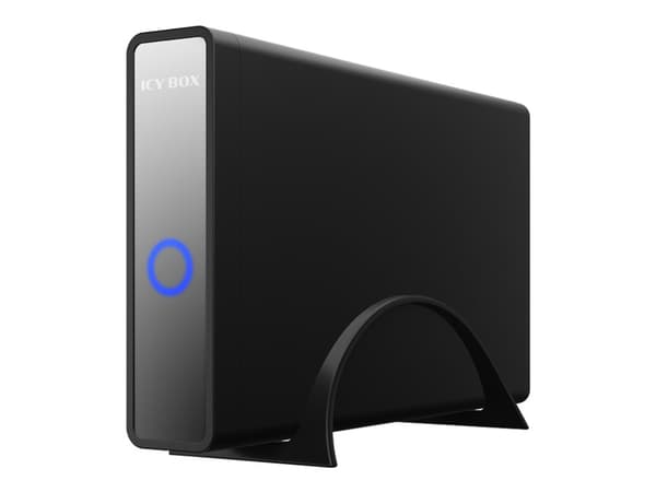 ICY BOX IB-382H-C31 - Lagringspakke - 2,5", 3,5" - SATA 6 Gb/s - USB 3.2 (Gen 2) - svart Sort