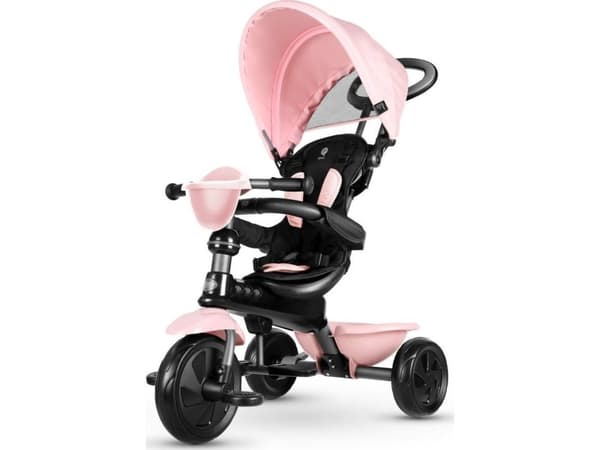 Qplay Vaaleanpunainen kolmipyöräinen polkupyörä Cosy Pink