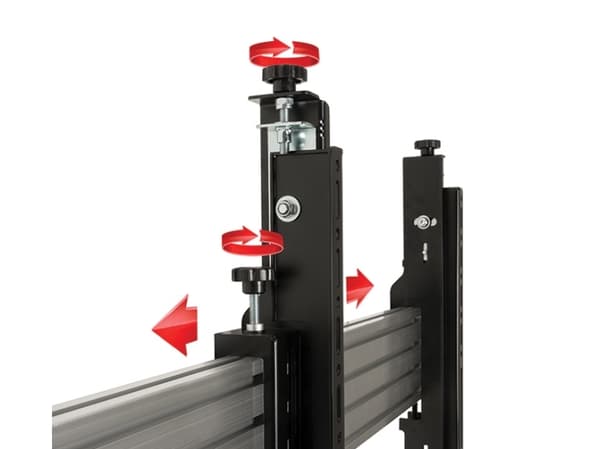 B-Tech BT8390-VESA400MAF, Monteringsarm, Sort, 70 kg, Skinne, 177,8 cm (70"), 99,1 cm (39")