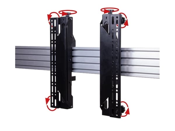 B-Tech BT8390-VESA400MAF, Monteringsarm, Sort, 70 kg, Skinne, 177,8 cm (70"), 99,1 cm (39")