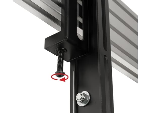 B-Tech BT8390-VESA400MAF, Monteringsarm, Sort, 70 kg, Skinne, 177,8 cm (70"), 99,1 cm (39")