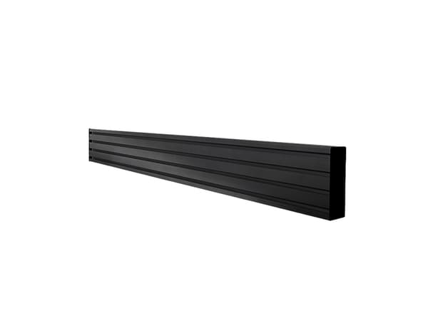 B-TECH BT8390 - Monteringskomponent (horizontal mounting rail) - för platt panel/AV-utrustning - aluminium - svart - väggmonterbar, stångmontering, k