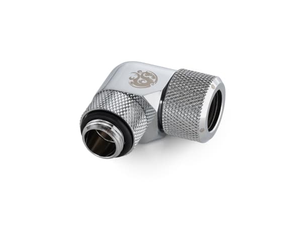 Bitspower BP-E90RMLA12, Letku, Messinki, Hopea, 1/4", 90°, 1,2 cm