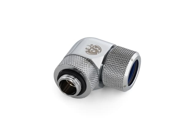 Bitspower BP-E90RMLA14, Slangesett, Messing, Sølv, 1/4", 90°, 1,4 cm