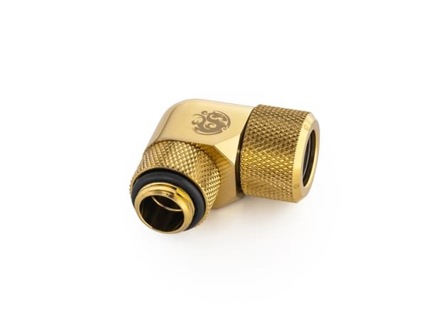 Bitspower BP-TBE90RMLA12, Liitoskappaleet, Messinki, Messinki, 1/4", 90°, 1,2 cm