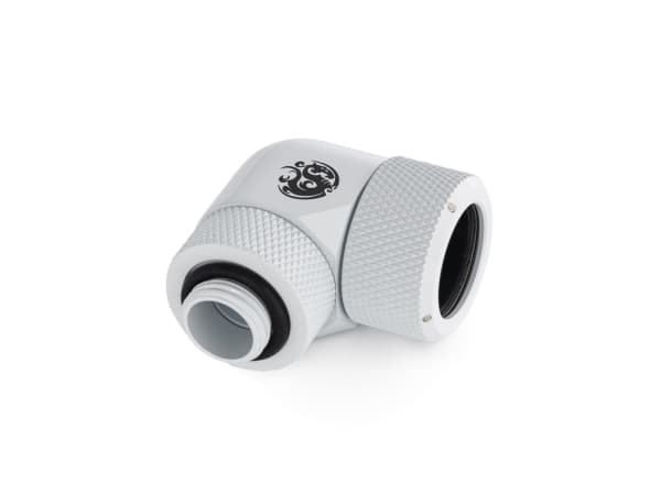 Bitspower BP-DWE90RMLA16, Slangkoppling, mässing, Vit, 1/4", 90°, 1,6 cm