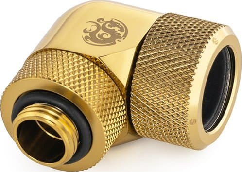 Bitspower BP-TBE90RMLA16, Slang, mässing, mässing, 1/4", 90°, 1,6 cm