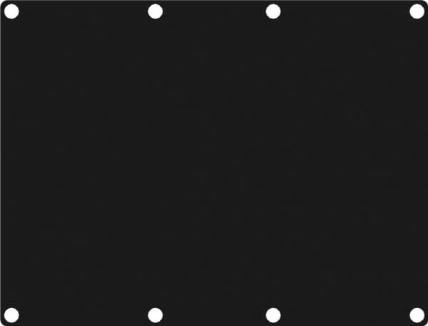 Caymon CAYMON CASY301/B CASY 3 space closed blind plate Black version