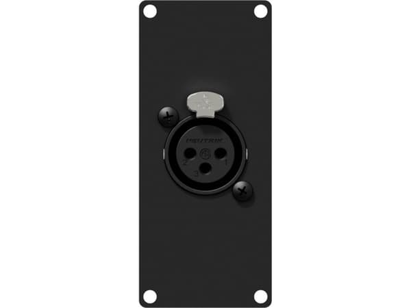 Caymon CAYMON CASY121/B CASY 1 space with XLR female to 3-pin terminal block Black version
