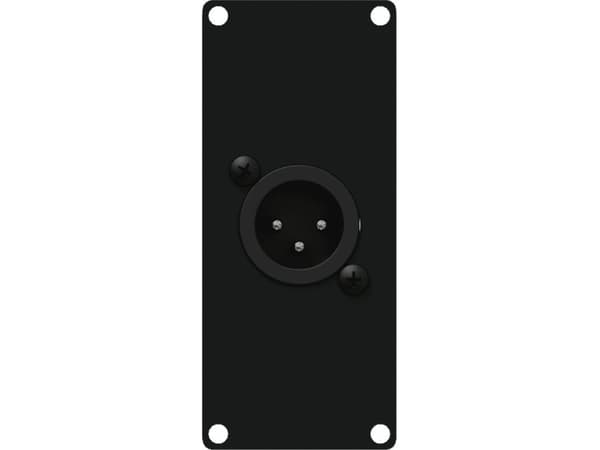 Caymon CAYMON CASY122/B CASY 1 space with XLR male to 3-pin terminal block Black version