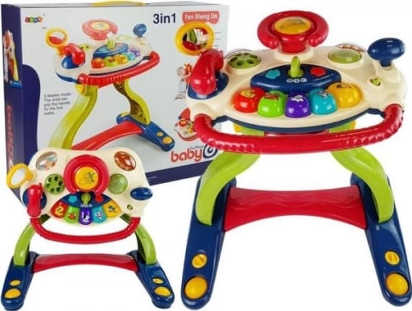 Lean Sport Interactive Walker Board ratt 3 i 1 lydmelodier Telefondyr for babyer