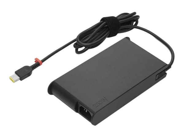 Lenovo - Strömadapter - slim - AC 100-240 V - 230 Watt - Centraleuropa - svart - för IdeaPad Gaming 3 15; Legion 5 15; 5 17; 5 Pro 16; 5P 15ARH05; S7 Svart