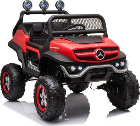 Lean Bilar Batteribil Mercedes Unimog S Röd Färg