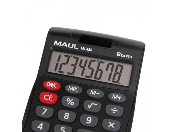 MAUL MJ 450, Ficka, Display, 8 siffror, 1 linjer, Batteri, Svart
