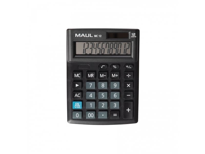 MAUL MC 12, Ficka, Display, 12 siffror, 1 linjer, Batteri, Svart