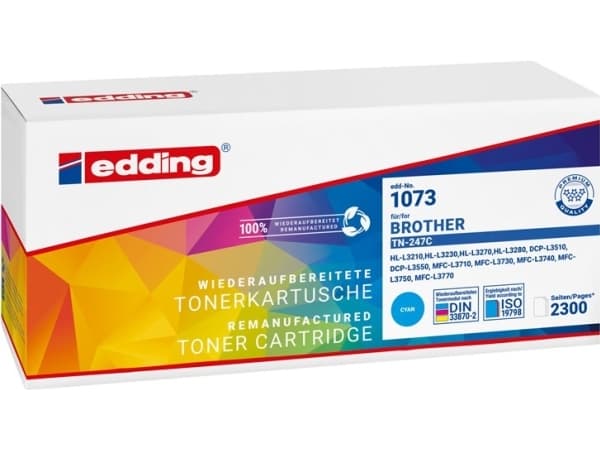 Edding EDD-1073, 2300 sider, Cyan, 1 stykker