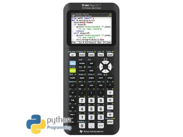 TI-84 Plus CE-T Python Edition grafkalkulator (84CEPY/TBL/4E12/A)
