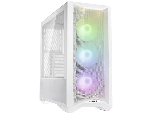 Lian Li Lancool II Mesh RGB , Midi Tower, PC, Vit, ATX, EATX, ITX, SGCC, Härdat glas, Fall fläktar