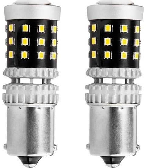 Amio Led canbus 2016 39smd 1156 ba15s p21w r10w r5w hvit 12v/24v