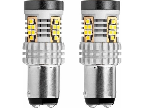 LED-lampor canbus 3020 24smd 1157 bay15d p21/5w vit 12v 24v amio-02798
