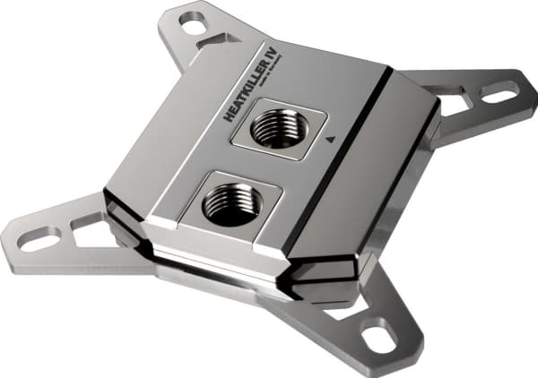 Watercool Heatkiller IV Pro, Vannblokk, Kopper, Nickel, Rustfritt stål, Rustfritt stål, LGA 1150 (kontakt H3), LGA 1200 (Socket H5), LGA 1700, 1/4",