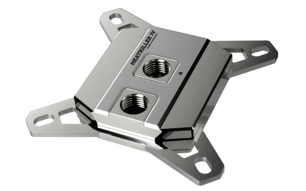 Watercool Heatkiller IV Pro, Vannblokk, Kopper, Nickel, Rustfritt stål, Rustfritt stål, LGA 1150 (kontakt H3), LGA 1200 (Socket H5), LGA 1700, 1/4",
