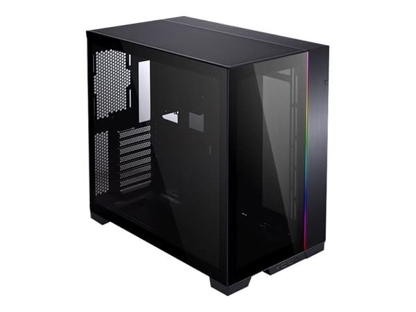Lian Li O11 Dynamic Evo - Mid tower - utvidet ATX (E-ATX) - sidepanel med vindu (herdet glass) - ingen strømforsyning - havngrå - USB/lyd
