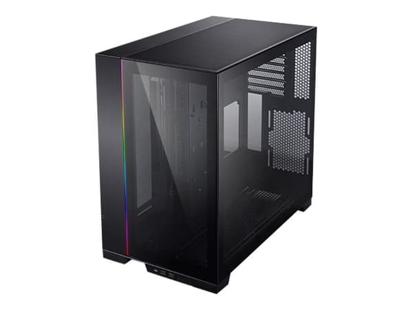 Lian Li O11 Dynamic Evo - Mid tower - utvidet ATX (E-ATX) - sidepanel med vindu (herdet glass) - ingen strømforsyning - havngrå - USB/lyd