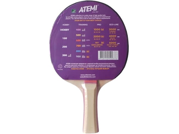 Rakietka do ping ponga Uusi Atemi 300 concave