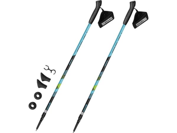Spokey Nordic Walking Poles Meadow blå-svart-grønn 929462