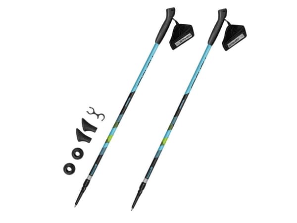 Spokey Nordic Walking Poles Meadow blå-svart-grønn 929462