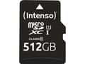 Miniatyrbild 5 av 5: Intenso - Flash-minneskort (microSDXC till SD-adapter inkluderad) - 512 GB