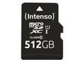 Miniatyrbild 1 av 5: Intenso - Flash-minneskort (microSDXC till SD-adapter inkluderad) - 512 GB
