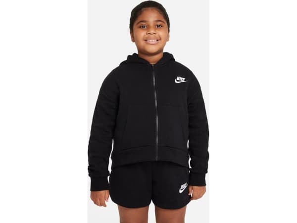Nike Bluza Nike Sportswear Club Fleece Jr girls DC7118 010 DC7118 010 czarny M (137-147)