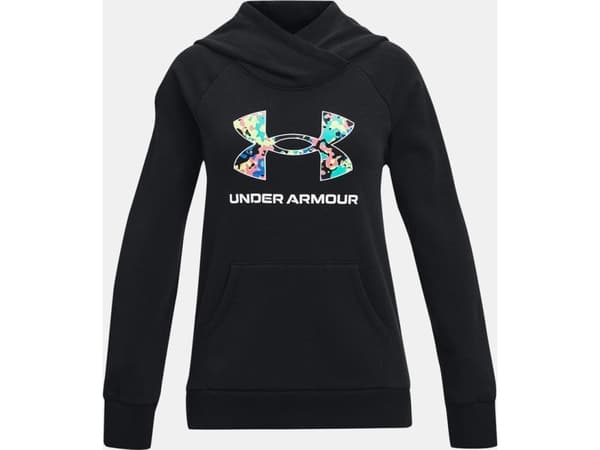 Under Armour Bluza UA Girl's Rival Logo Hoodie 1366399 001 1366399 001 czarny M