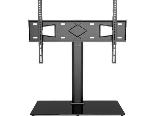 TECHly - Stativ - for LCD-skjerm - herdet glass - svart - skjermstørrelse: 32"-65" - skrivebordsstativ
