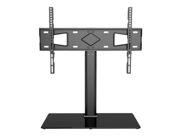 TECHly - Stativ - for LCD-skjerm - herdet glass - svart - skjermstørrelse: 32"-65" - skrivebordsstativ Sort