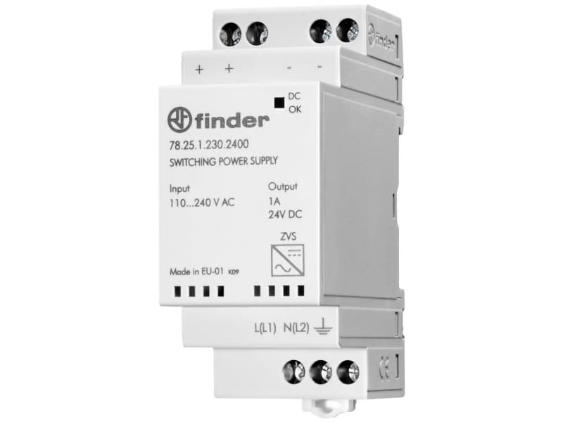 Finder Modular switching power supply 25W 24V DC 110-240 VAC 78.25.1.230.2400