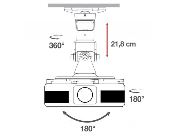 Techly ICA-PM 100BK projektorfästen Tak Svart