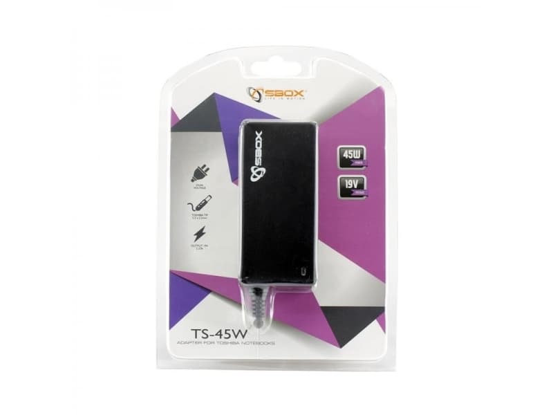 SBox laptop adapter - Toshiba 45W