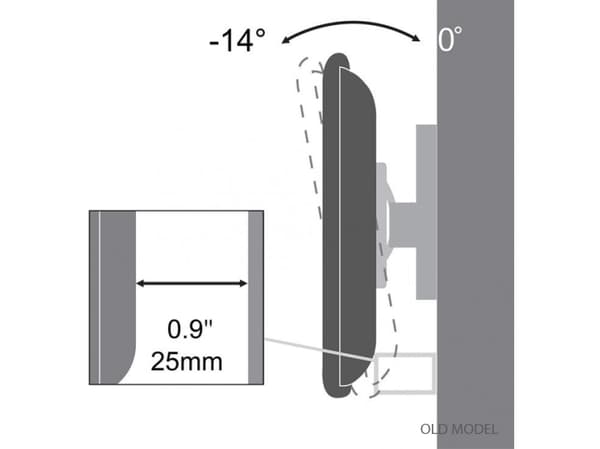 SBOX PLB-3422T, 58,4 cm (23"), 109,2 cm (43"), 35 kg, 200 x 200 mm, 200 x 200 mm, Sort