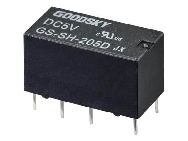 GoodSky GS-SH-205D Printrelæ 5 V/DC 2 A 2 x omskifter 1 stk Tube