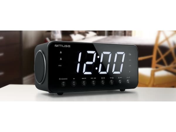 Muse M-192 CR, Klokke, Digitalt, FM, 87,5 - 108 MHz, LED, 4,57 cm (1.8")