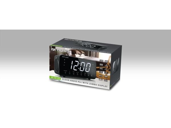 Muse M-192 CR, Klokke, Digitalt, FM, 87,5 - 108 MHz, LED, 4,57 cm (1.8")