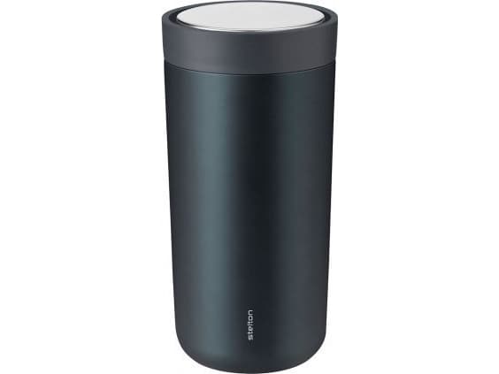 Stelton To Go Click, Musta, Ruostumaton teräs, Polypropeeni, Muovi, Kahvi, Mehu, Tee, 4 h