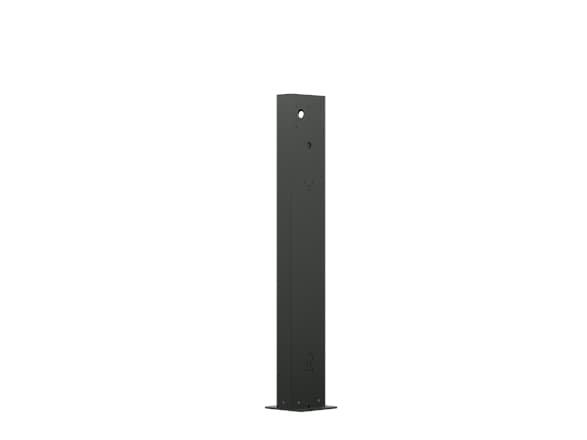 wallbox Eiffel Basic - Monteringskomponent - for EV-ladestasjon - stainless steel, aluminium - RAL 7043 - på bakke